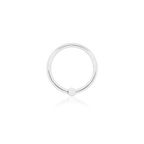 White Gold Fixed Bead Ring by Junipurr