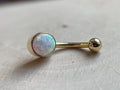 Gold Opal Navel Curve by Body Gems