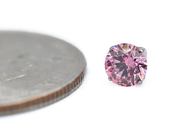 Pink CZ Prong by NeoMetal
