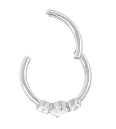 Titanium "Engaged" CZ Clicker by Crucial