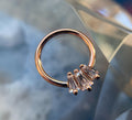 Gemma Trios CZ Seam Ring by Buddha Jewelry