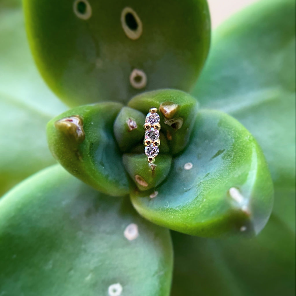 Mishka Prong Triple by Buddha Jewelry