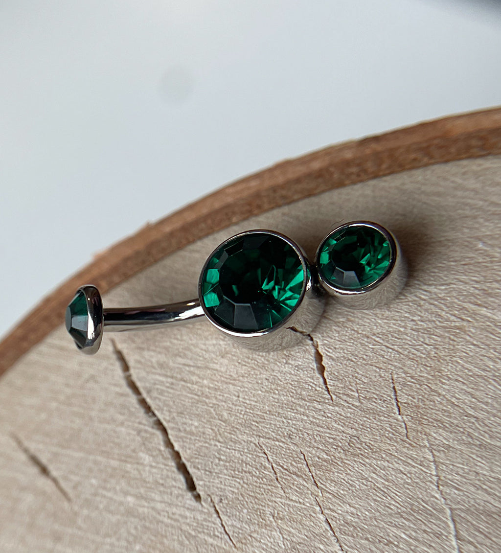 SHORT Gemini Navel Curve by (10 DIFFERENT COLORS) Industrial Strength