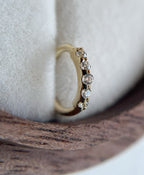 5 Gem Seam Ring by Kiwi Diamond