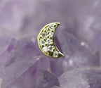 5mm Pave Moon Diamond End by Kiwi Diamond