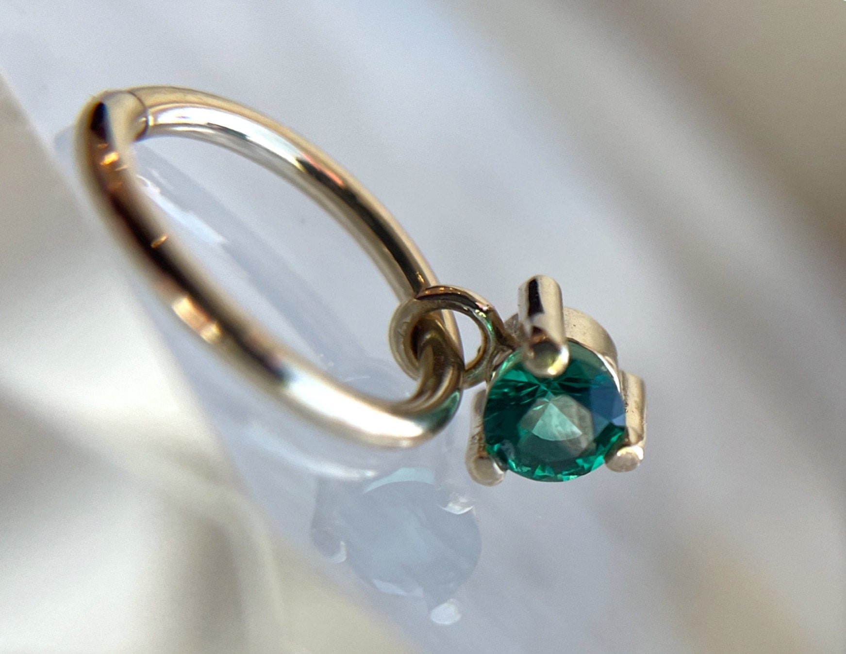 Emerald "Sin Fin" Charm by Hialeah Fine Jewelry