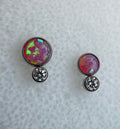 Bezel Set Two Gem Cabochon Cluster by NeoMetal