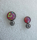 Bezel Set Two Gem Cabochon Cluster by NeoMetal