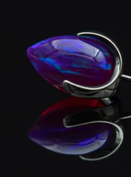 14g Opal Prong Bullet by People's Jewelry