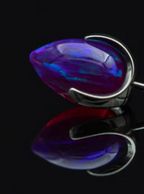 14g Opal Prong Bullet by People's Jewelry