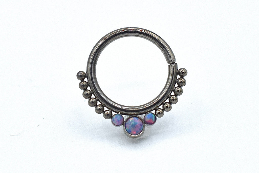 Titanium Samaya Haute Couture Seam Ring (HSMR-F) by Leroi