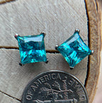 6mm Threaded Princess Cut CZ by Industrial Strength