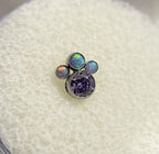 4-Gem Bijoux Cluster Captive Gem Bead (3-CC) by LeRoi