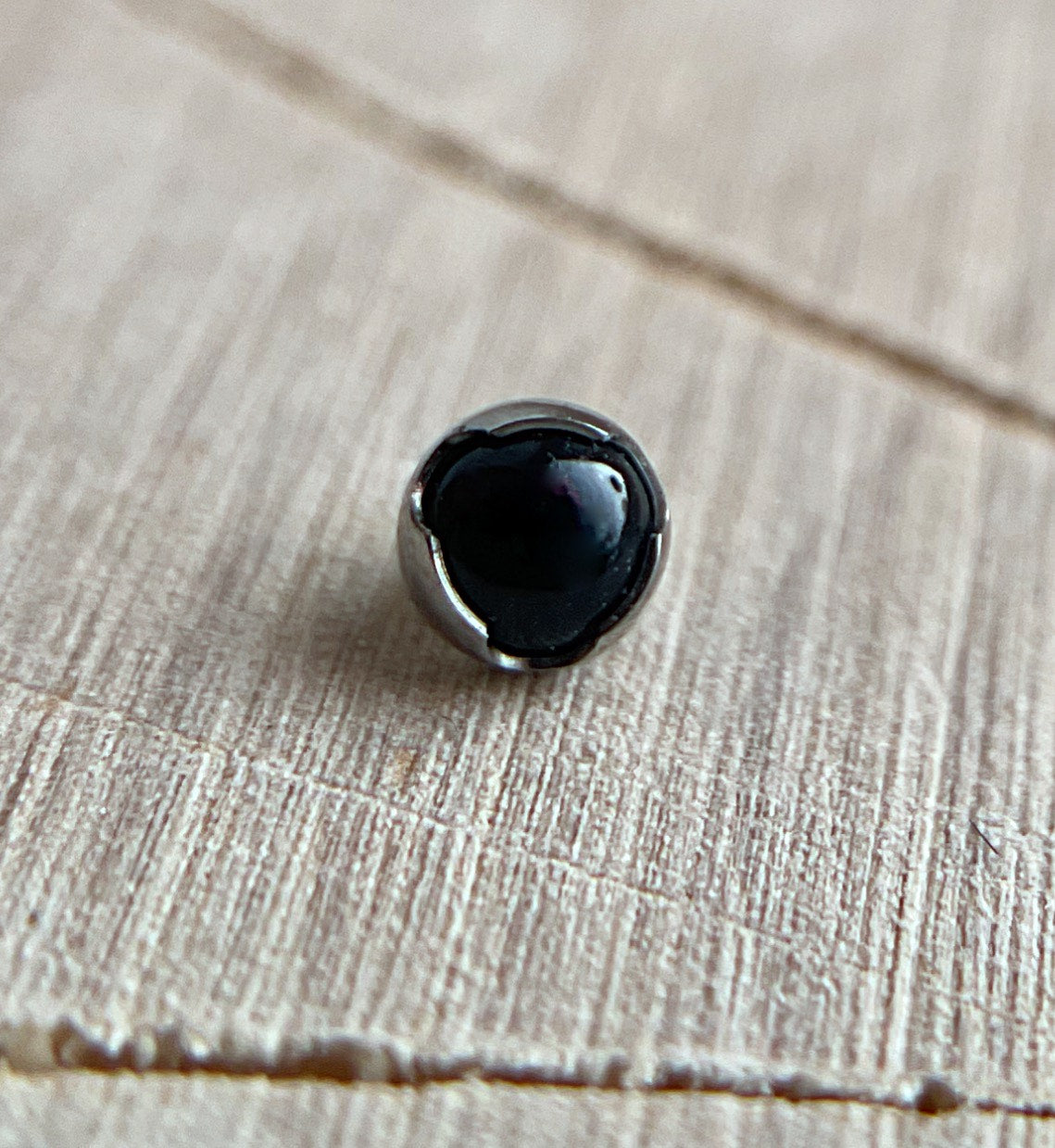 14g Threaded Natural Stone Cabochon