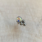 Haute Couture Tri-Bead Accented Bezel by LeRoi (11HT-3)