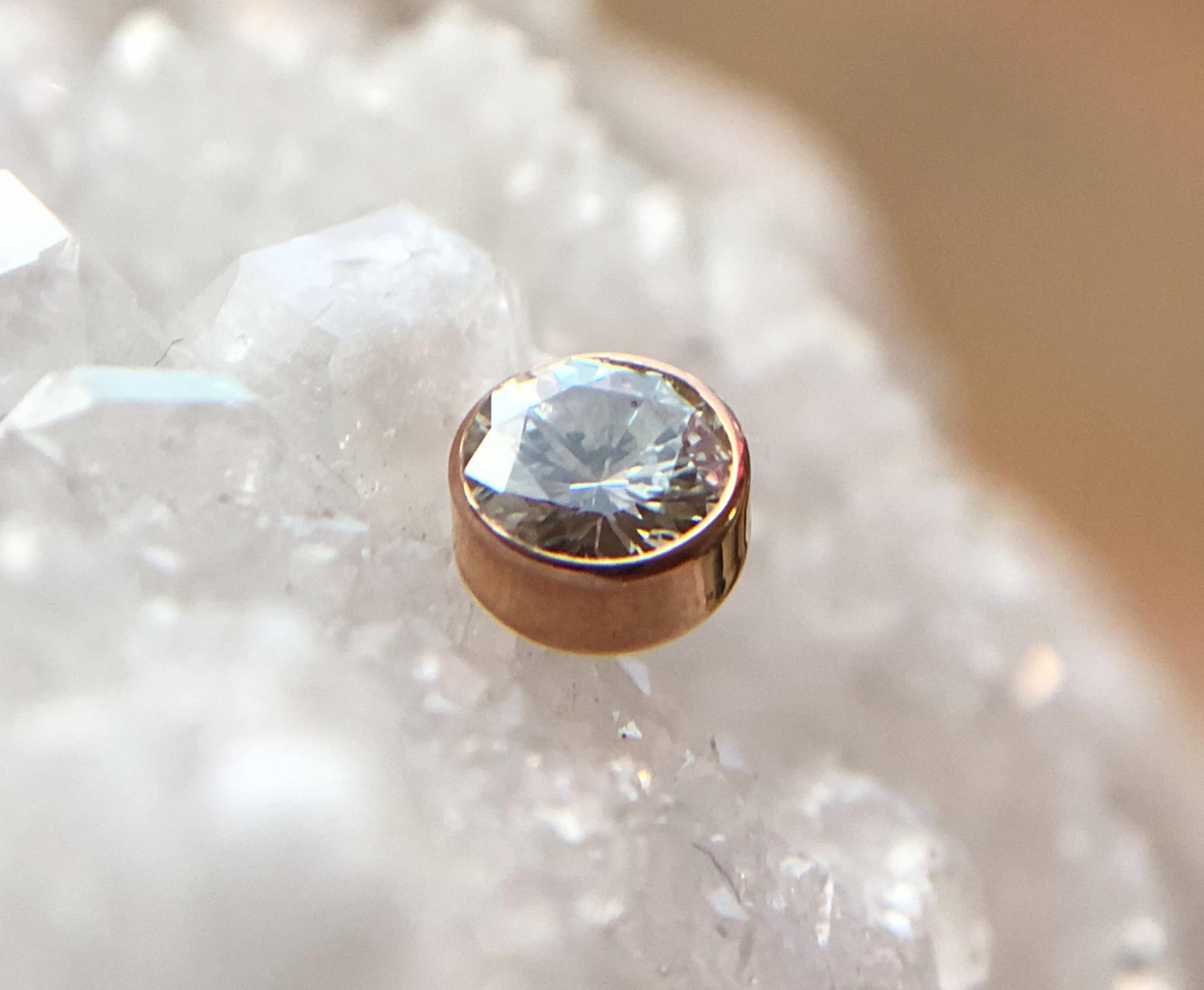 Genuine Diamond Bezel by Body Gems