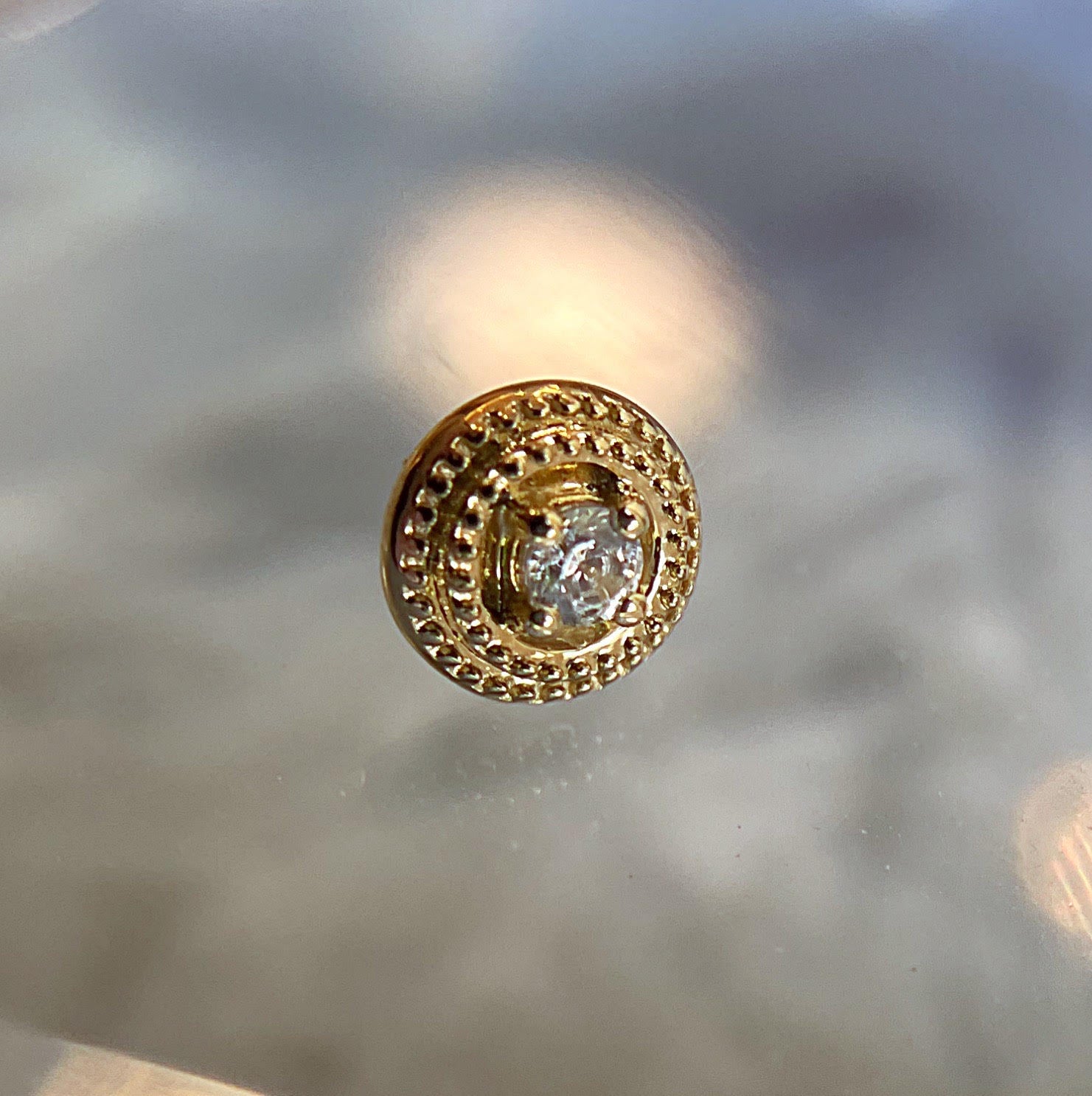 Round CZ Double Milgrain by Junipurr