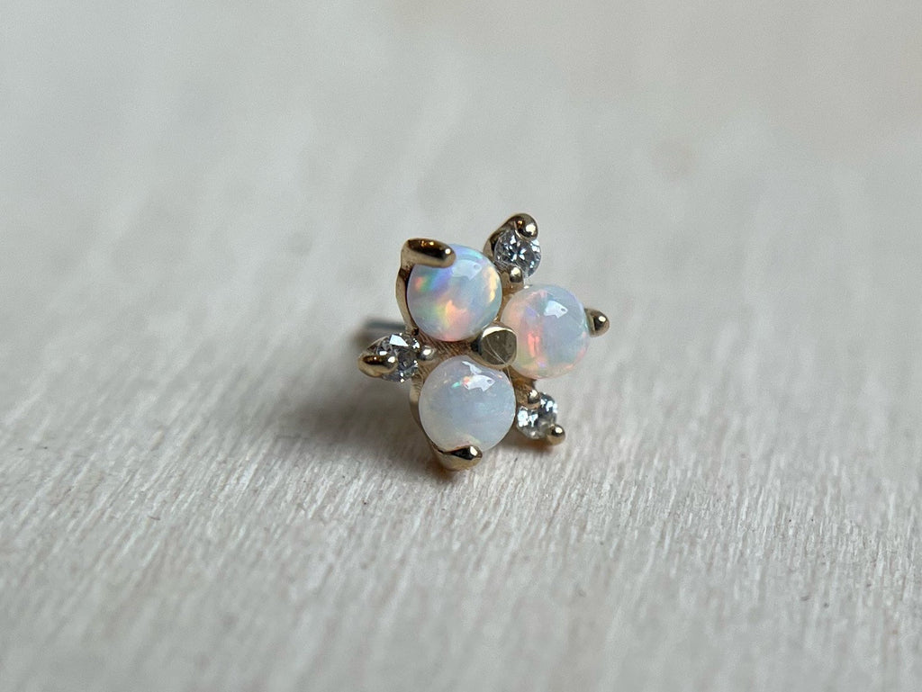 Soleil with White Opal and Diamond by Ember
