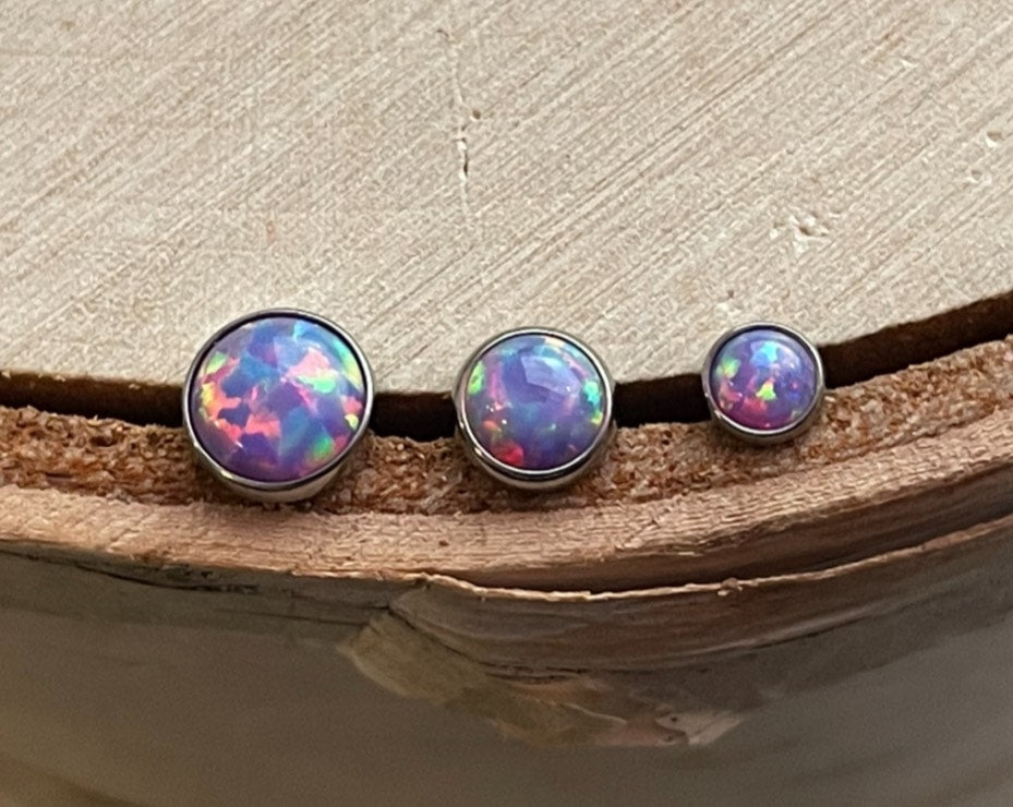 14g Threaded Opal Cabochon