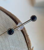 Side-Set Gem Nipple End by Neometal (sold individually)