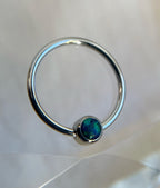 Titanium Captive Gem Beads (CZ, Opal & Natural Stone)