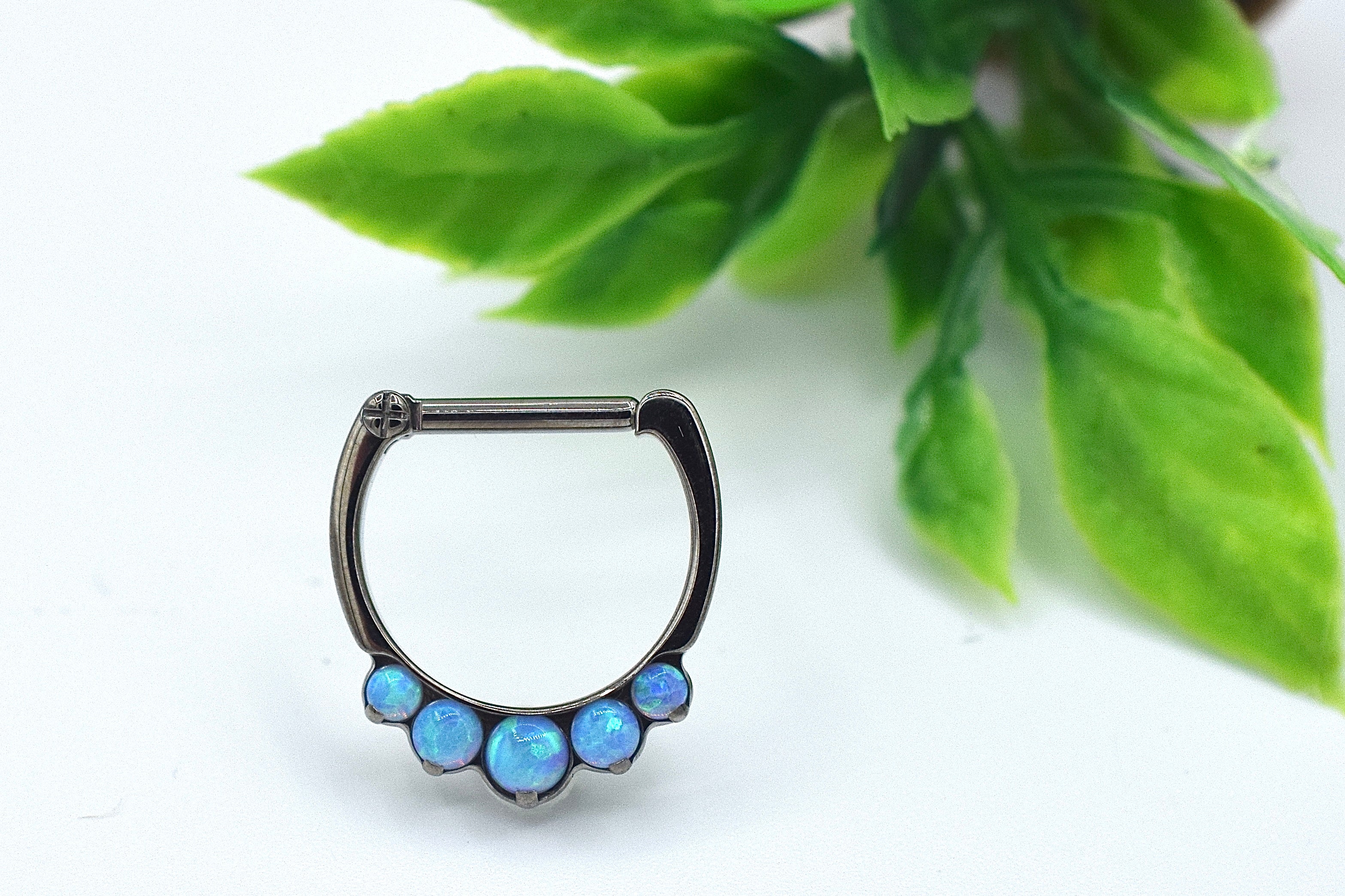 5-Gem Odyssey Daith / Septum Clicker by Industrial Strength