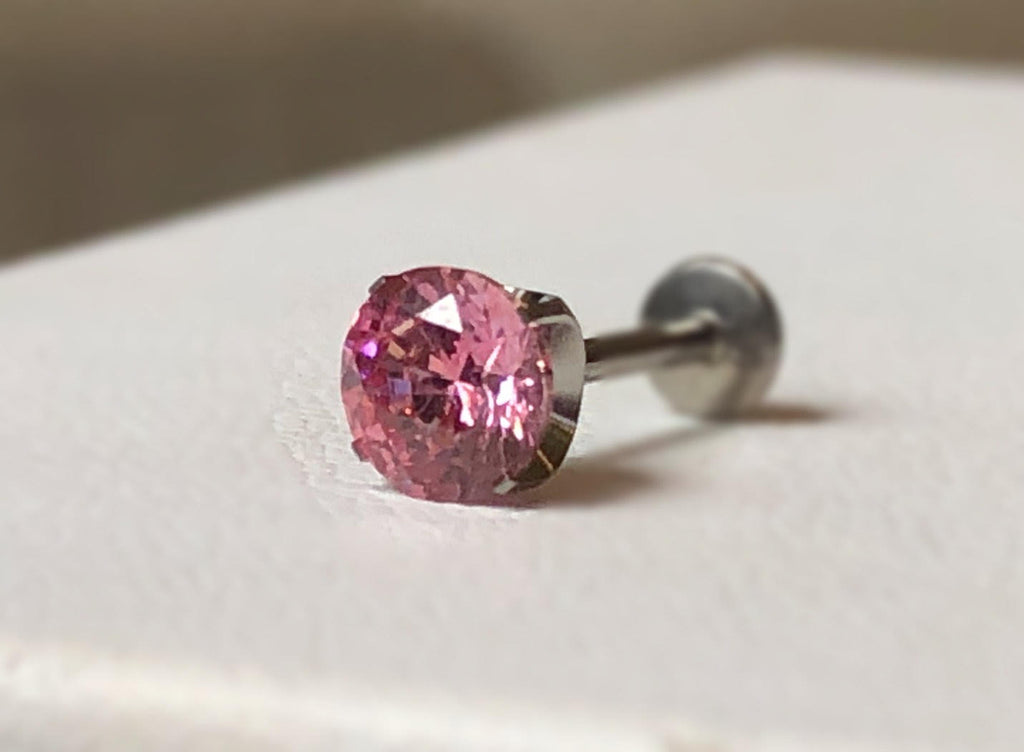 Pink CZ Prong by NeoMetal