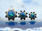 Titanium Sun Cabochon Ends by NeoMetal
