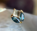 Bloom (London Blue Topaz + White Sapphire) by Quetzalli Jewelry
