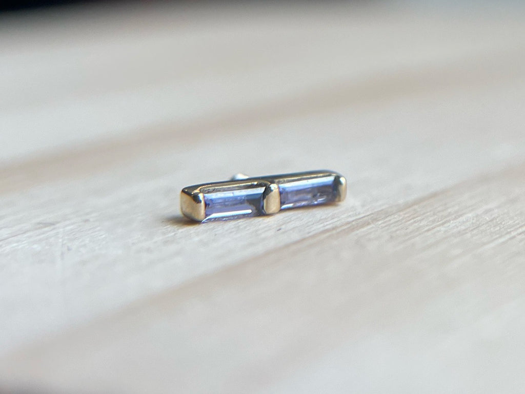 Rosalia Iolite Double Baguette by BVLA