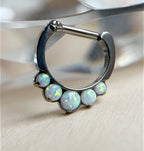 5-Gem Odyssey Daith / Septum Clicker by Industrial Strength