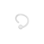 White Gold Fixed Bead Ring by Junipurr