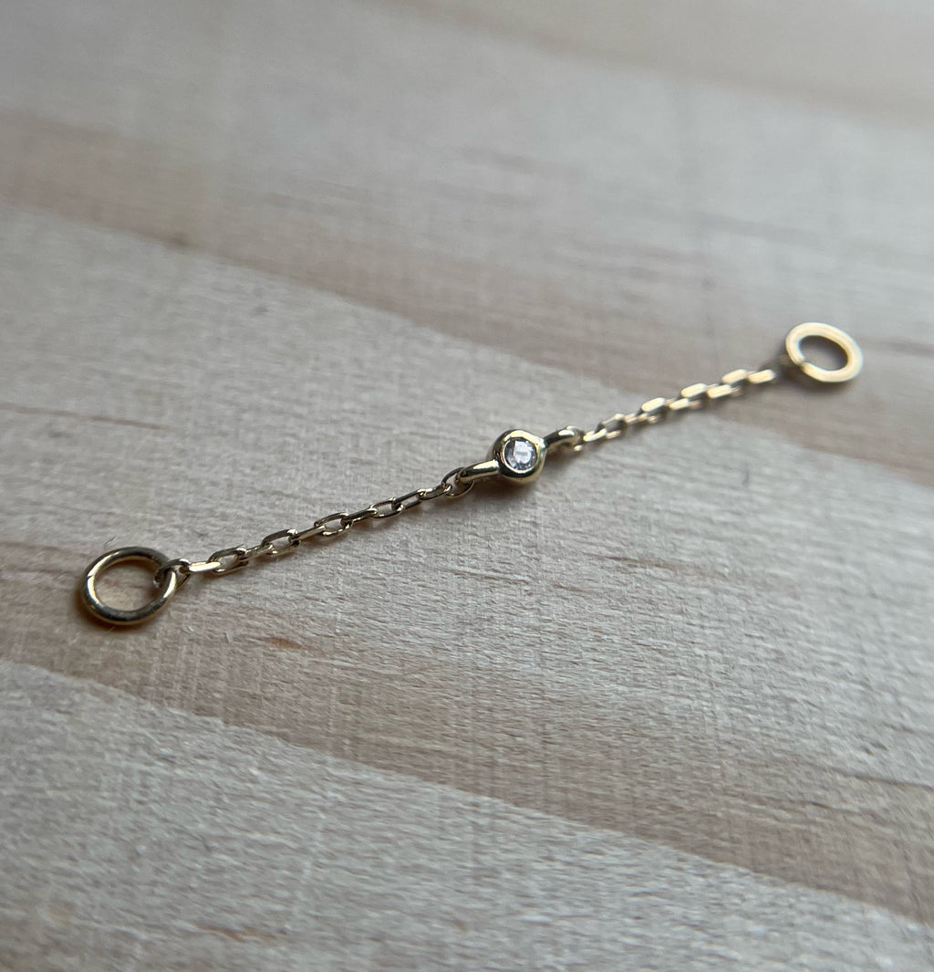 Round Center CZ Chain 20mm by Buddha Jewelry