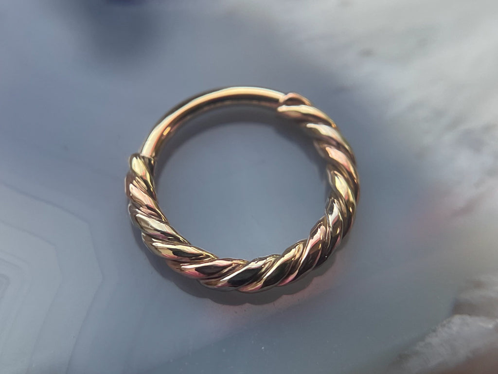 3 Color Twisted Seam Ring by NorVoch