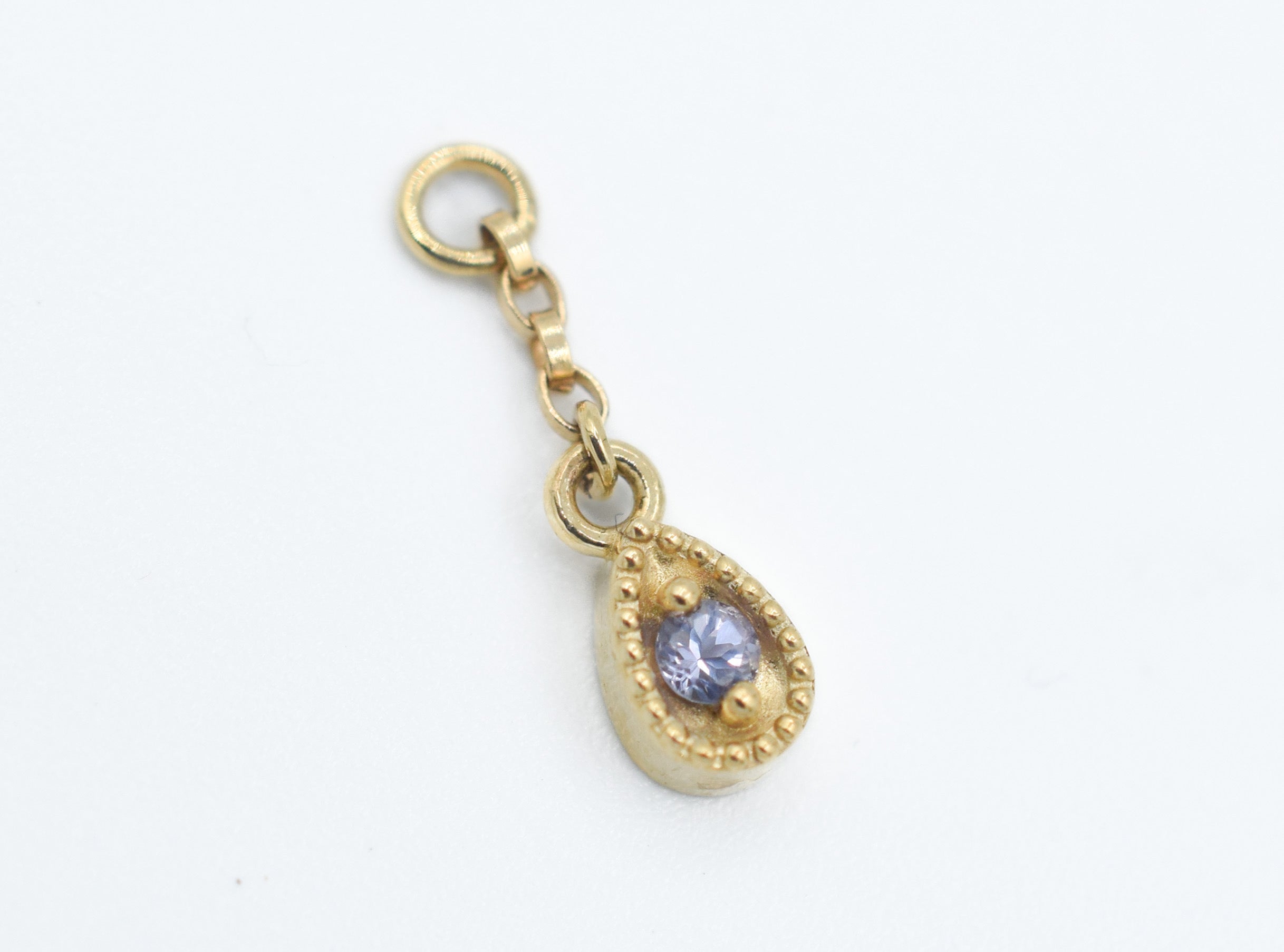Little Something Tanzanite Dangle Charm by Hialeah Fine Jewelry