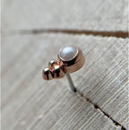 3 Bead Accent Pearl by Body Gems