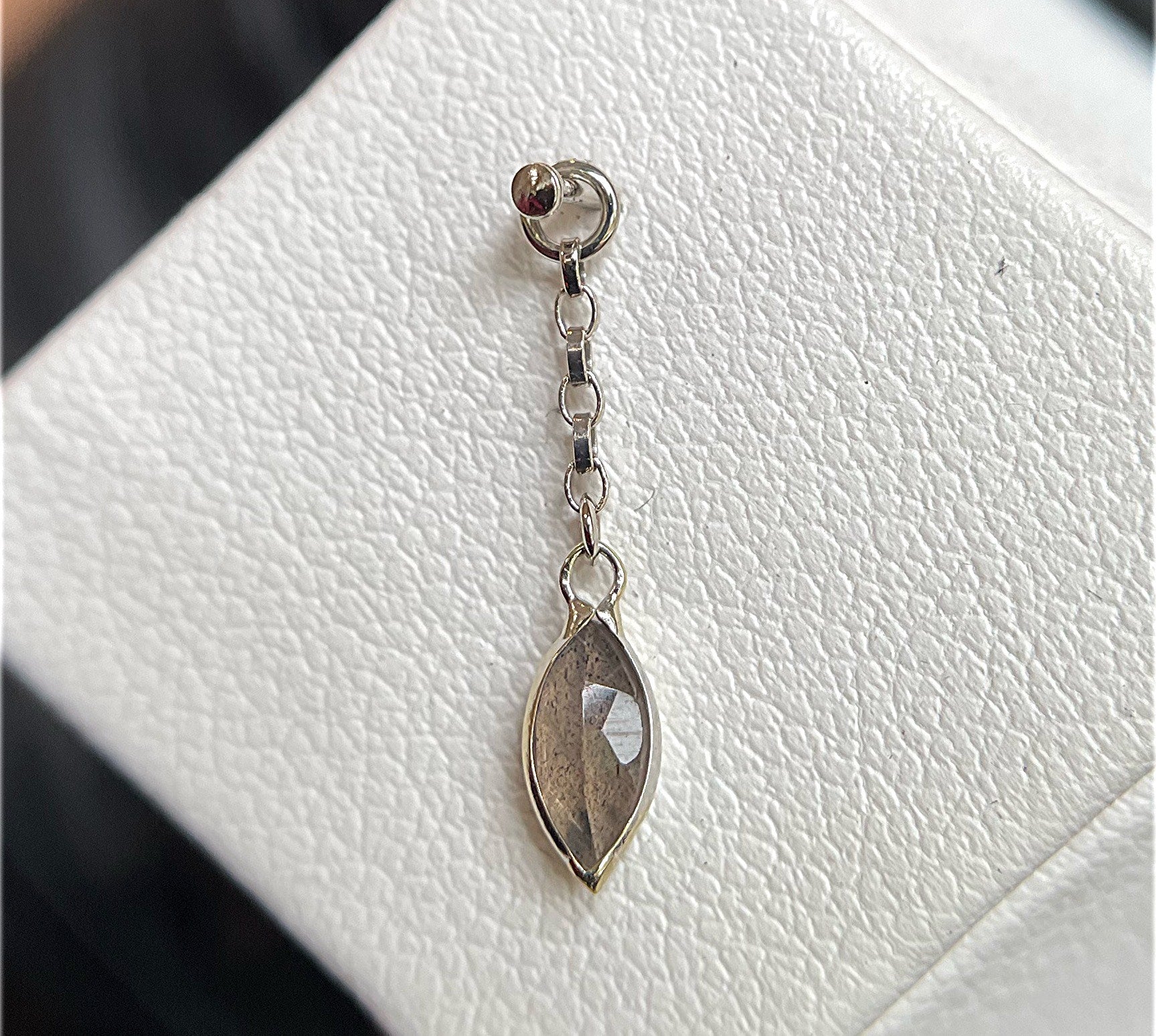 Belleza Labradorite Dangle Charm by Hialeah Fine Jewelry