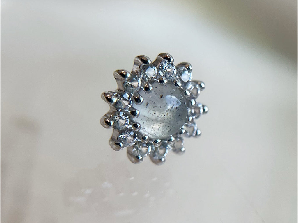 Delphine Labradorite + White Sapphire by Buddha Jewelry Organics