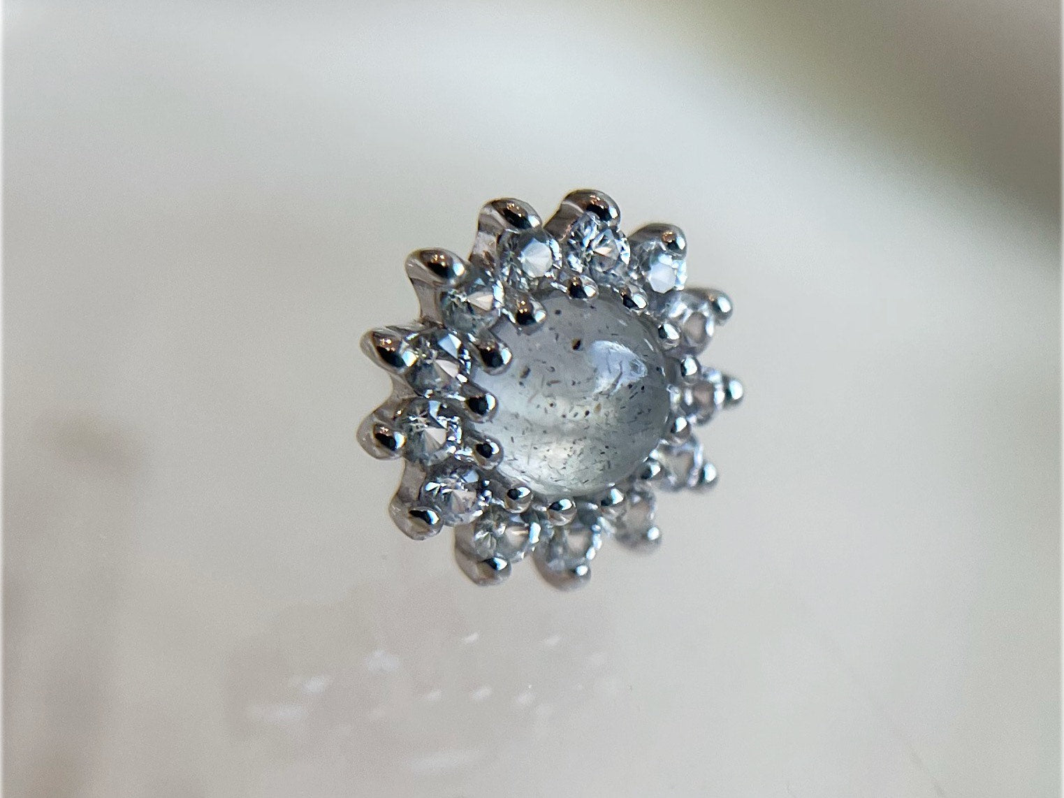 Delphine Labradorite + White Sapphire by Buddha Jewelry Organics