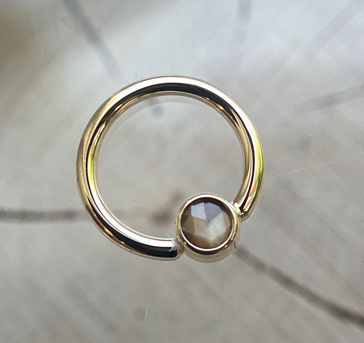 Zawadi Sapphire Fixed Bead Ring by BVLA