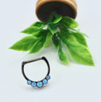 5-Gem Odyssey Daith / Septum Clicker by Industrial Strength