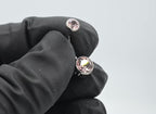 Faceted CZ Bezel-Set Navel Curve (6mm Bottom/4mm Top) by Industrial Strength